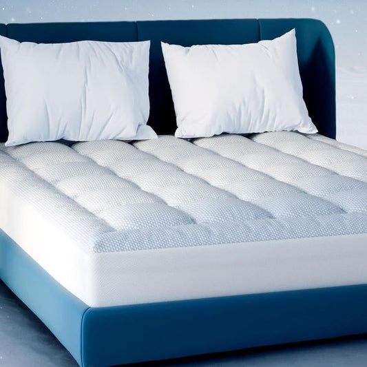 Thermokuhlender Matratzentopper, komfortable Schlafauflage im Mass 160 x 190 cm