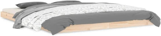 Robustes Kiefernmassivholzbett mit stabilem Lattenrost, langlebiges Bettgestell fur 160 x 200 cm Matratzen